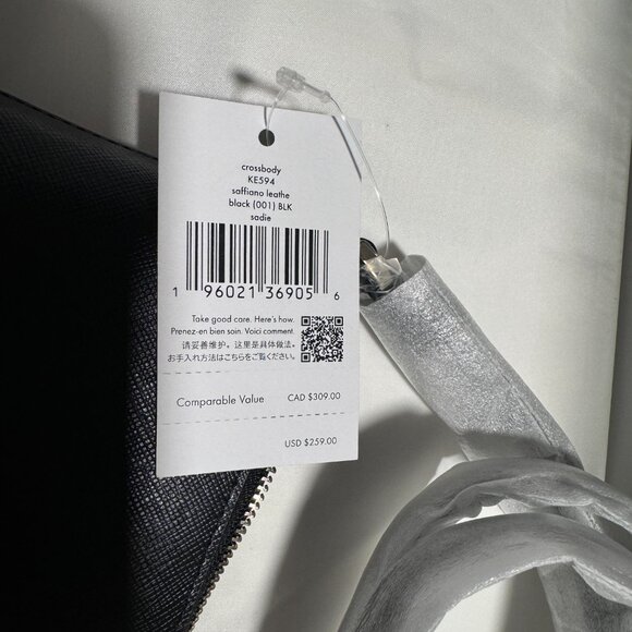 Kate Spade Sadie Crossbody Bag Black (NWT) - Picture 4 of 5